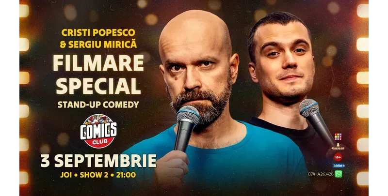 Filmare Special - Cristi Popesco & Sergiu Mirică la ComicsClub! - Show 2-1