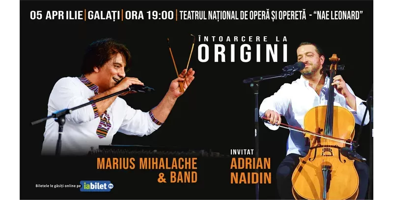 Galati: Întoarcere la Origini: Marius Mihalache & Band invitat – Adrian Naidin-1