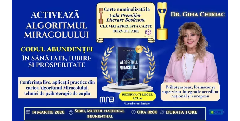 Sibiu: Activează Algoritmul Miracolului - Turneu Dr. Gina Chiriac-1