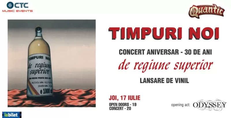 Timpuri Noi – Lansare de vinyl și Concert aniversar (30 de ani de la “De Regiune Superior”) -1