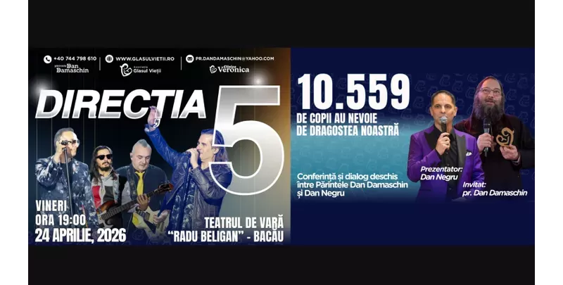 Bacau: Concert  Direcția 5 & Conferinta in scop caritabil-1