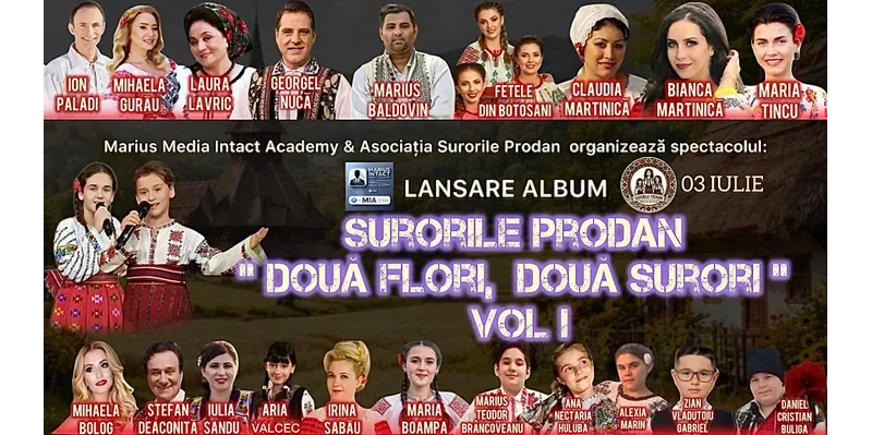 Iași: Surorile Prodan  - „Două voci, aceeași inimă” - Lansare CD-1