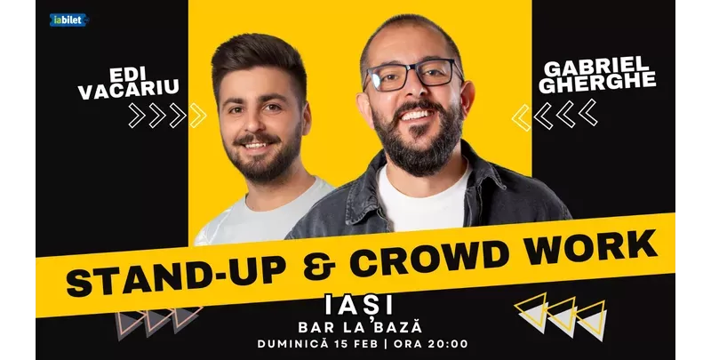 Iasi: Stand Up & Crowd Work | Gabriel Gherghe și Edi Vacariu-1